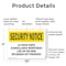 Signmission 24 Hour Video Surveillance OSHA Security Notice Sign, Plastic, 10in W x 7in L, 2PK OS-2PACK-SN-P-710-L-11499 - alternate 6